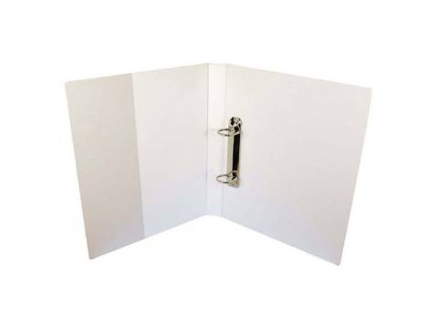 Foto de Carpeta de Plástico en pvc, Canguro 2 Anillas. 40mm Formato Din A4, Blanca (503541)