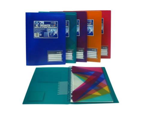 Foto de Carpeta de Fundas, Formato Din A4 con espiral, 40 Hojas Fundas Móviles (120063)