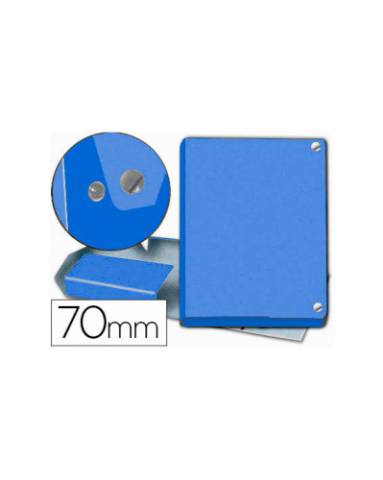 Foto de Carpeta de Proyectos con Corchetes. Pardo, 7cm Azul (121192)