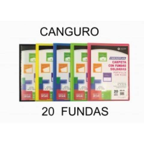 Foto de Carpeta de Fundas, Formato Din A4 con 20 Hojas, Flexible Canguro Soldada (126547)
