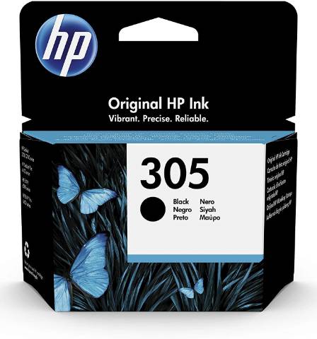 Foto de Inkjet original de HP 3YM62AE Nº 305 Negro. Cartucho de tinta Negro (128635)