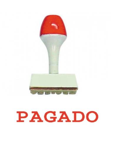 Foto de Sello manual Impresión-Pagado (128527)