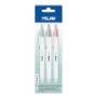 Foto de Boligrafo Milan  Antibacterias Azul/Negro/Rojo Blister 3 (128724)