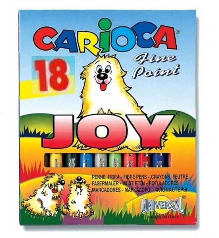 Foto de Rotulador Carioca Joy. Caja de 18 colores (128504)