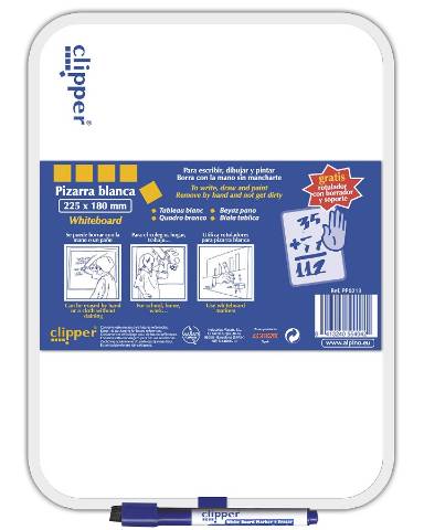Foto de Pizarra Blanca dura Clipper de 18 x 25,5 cm. Pequeña (128415)