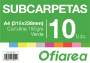 Foto de Subcarpetas Din A4 . Paquete de 10 unidades en color verde (120138)