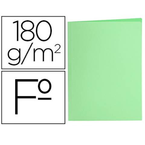 Foto de Subcarpetas en formato Folio. Paquete de 10 unidades en color verde (120151)
