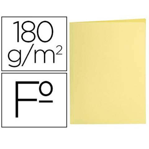 Foto de Subcarpetas en formato Folio. Paquete de 10 unidades en color amarillo (120154)