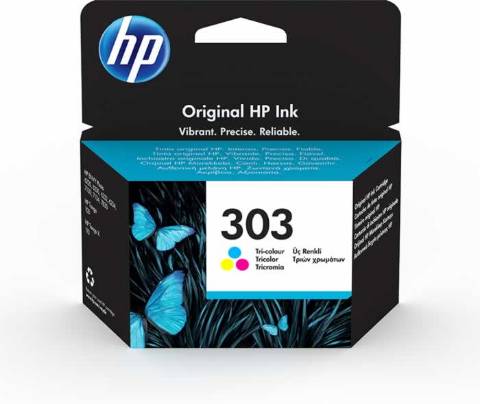 Foto de Inkjet original de HP T6N01AE Nº 303 Tricolor. Cartucho de tinta Tricolor (124451)