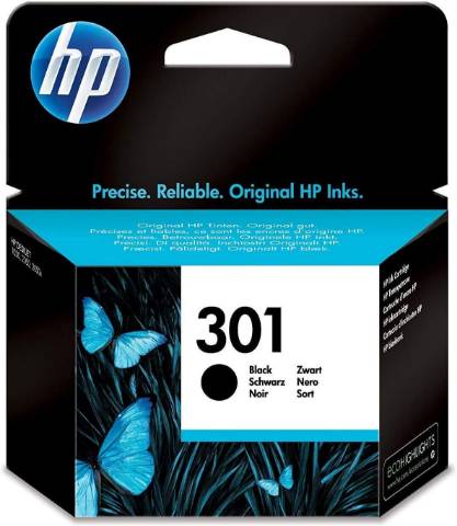 Foto de Inkjet original de HP CH561EE Nº 301 Negro. Cartucho de tinta Negro (167310)