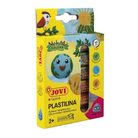 Foto de PLASTILINA JOVI 90- 6 CAJA  6 COL.NATURE (128816)
