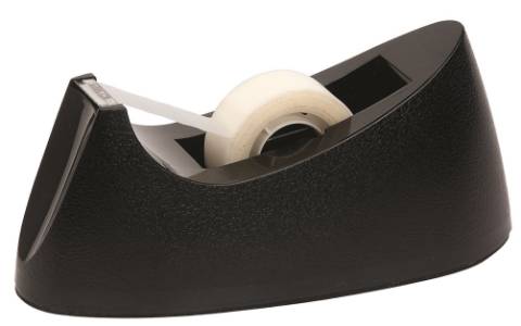 Foto de Portarrollos Plus 520 ABS base antideslizante y cuchillas de Acero. Mediano para Cinta de 33 mt color Negro (040410)