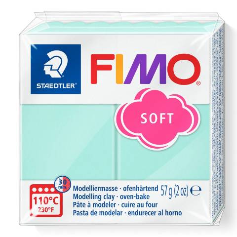 Foto de Pasta de Moldear Fimo Soft 56 gr. Verde Pastel (129276)