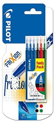 Foto de Recambio Bolígrafos Pilot Frixon. Blister de 6 unidades,3 en Azul, 1 Negro, 1 Verde Y 1 Rojo. (129332)