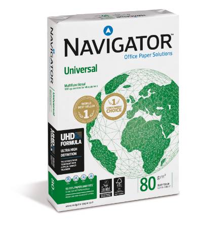 Foto de Navigator Universal - Papel de impresión  - A4  500 hojas, 80 gr - Blanco (164458)