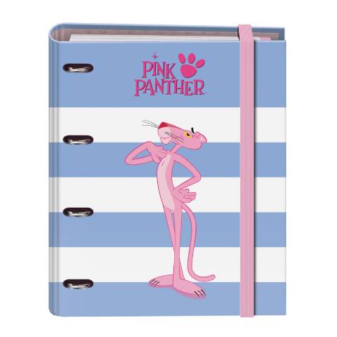 Foto de Carpeta de Cartón  Con 4 Anillas 35mm Y Recambio. Coleccion Pantera Rosa. (129972)