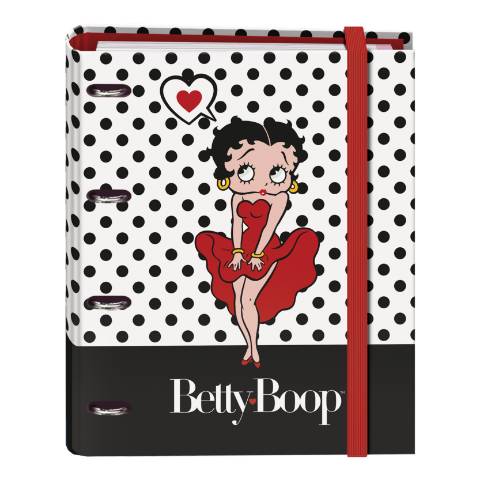 Foto de Carpeta de Cartón  Con 4 Anillas 35mm Y Recambio. Coleccion Betty Boop. (129973)